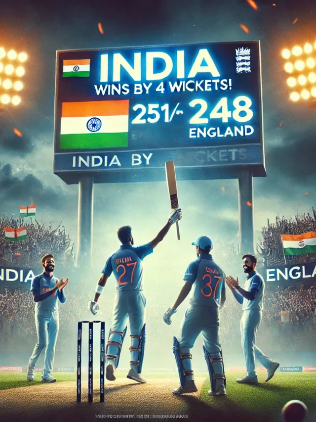 India vs England 1st ODI: IND Wins by 4 Wickets | Highlights