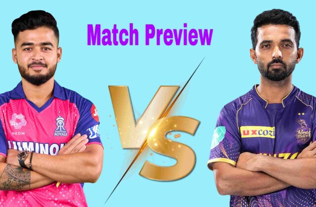 RR vs KKR